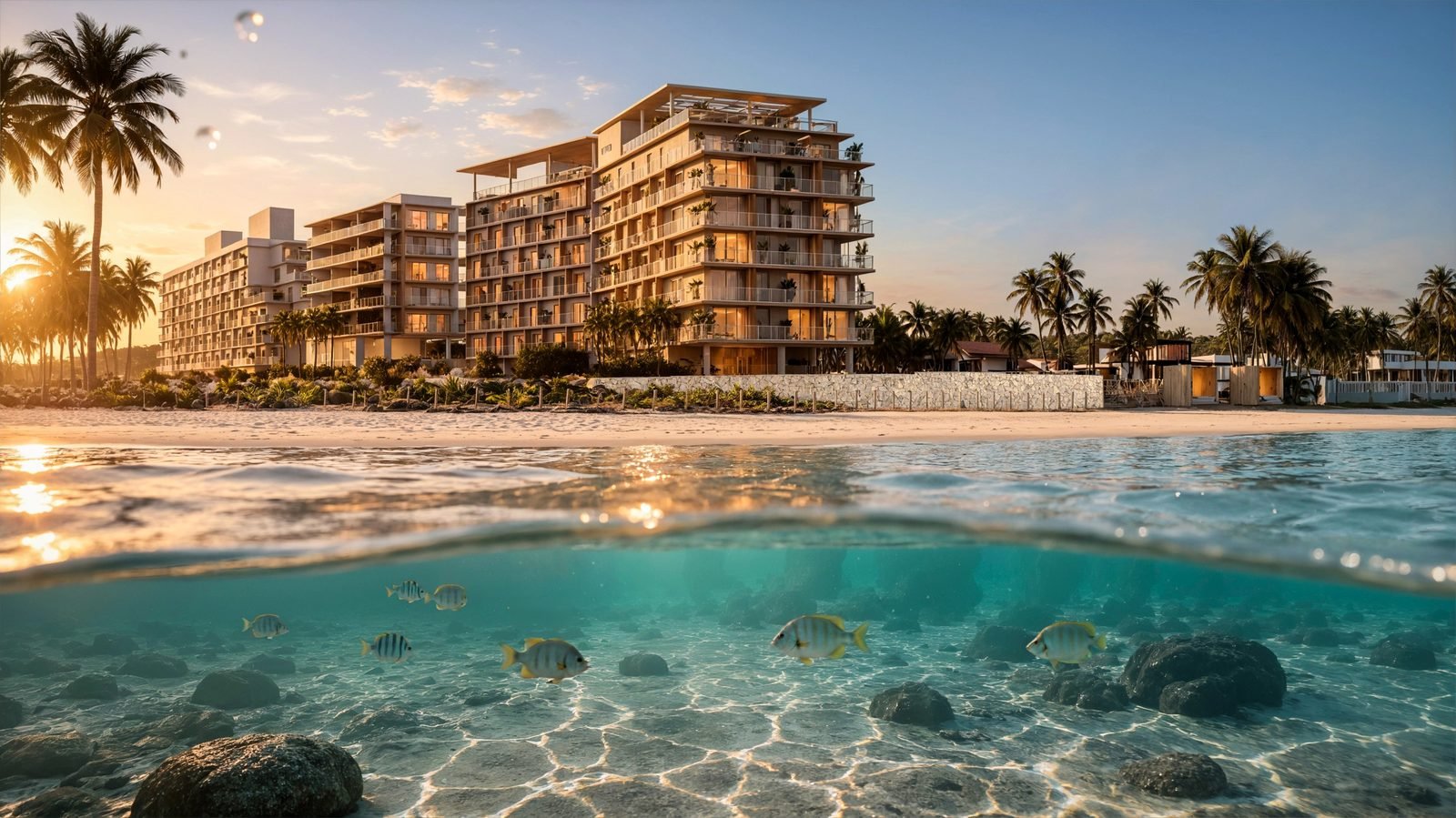 Empreendimento à beira-mar com piscinas naturais em Alagoas